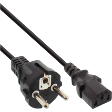 Inline 16651N 250V Hálózati tápkábel 0.3m - Fekete kábel és adapter