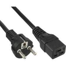 Inline 16658D Fekete 1 M F típusú hálózati csatlakozó IEC C19 (16658D) kábel és adapter