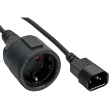 Inline 16659L tápkábel Fekete 2 M F típusú hálózati csatlakozó C14 csatlakozó (16659L) kábel és adapter