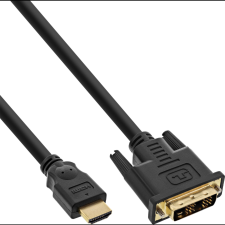 Inline 17665P video átalakító kábel 5 M HDMI DVI-D Fekete (17665P) kábel és adapter