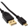 Inline 31703P USB kábel USB 2.0 0,3 M USB A Micro-USB B Fekete (31703P)