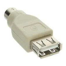 Inline 33103 csatlakozó átlakító PS/2 male USB A Bézs (33103) kábel és adapter