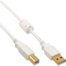 Inline 34518W USB kábel 2 M USB A USB B Fehér (34518W) kábel és adapter