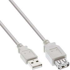 Inline 34602X USB kábel USB 2.0 2 M USB A Bézs (34602X) kábel és adapter