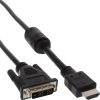 Inline 4043718042746 video átalakító kábel 5 M HDMI A-típus (Standard) DVI Fekete (17665)