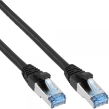 Inline 4043718189243 Fekete 0,5 M Cat6a S/FTP (S-STP) kábel és adapter