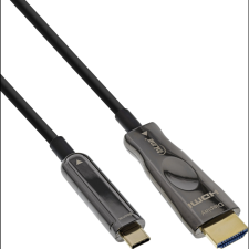 Inline 64250A video átalakító kábel 50 M USB C-típus HDMI Fekete (64250A) kábel és adapter
