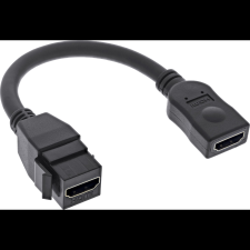 Inline 76206A HDMI kábel 0,2 M HDMI A-típus (Standard) Fekete (76206A) kábel és adapter