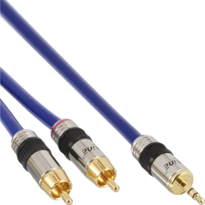 Inline 89938P audio kábel 3 M 3.5mm Kék (89938P) kábel és adapter