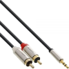 Inline 99243 audio kábel 3 M 3.5mm 2 x RCA Fekete (99243)