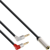Inline 99251A audio kábel 1 M 2 x 3.5mm 3.5mm Fekete (99251A)