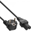 Inline B-16810 tápkábel Fekete 1,8 M F típusú hálózati csatlakozó C15 csatlakozó (B-16810)