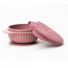 innoGIO szilikon tál tetővel GIOfresh Owl Pink (5903317816300) tányér és evőeszköz