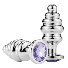 Innok RY-023 Fenékdugó,Anal Plug Kék kristállyal anál