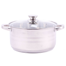 Inox lábas fedővel 6,9L 26cm edény
