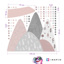 INSPIO Falimatricák lányoknak - Növényekkel teli dombok (9399f) tapéta, díszléc és más dekoráció