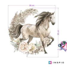 INSPIO Falmatrica - Barna ló boho stílusban (9273f) tapéta, díszléc és más dekoráció