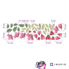 INSPIO Falmatrica - Rózsaszín virágok (9356f) tapéta, díszléc és más dekoráció
