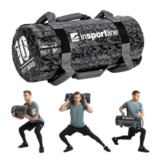 Insportline Erősítő zsák fogantyúkkal inSPORTline Fitbag Camu 10 kg fitness eszköz
