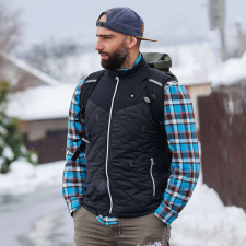Insportline Férfi fűthető mellény inSPORTline WARMhim fekete XL munkaruha