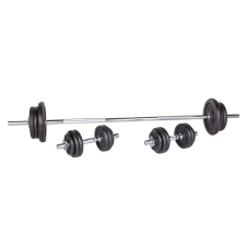 Insportline Súlyzó szett inSPORTline Castblack 160+40 cm/30 mm 80kg kézisúlyzó