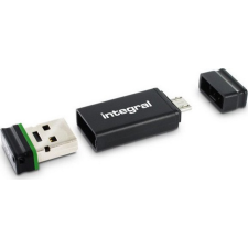 Integral Fusion 16GB USB 2.0 fekete pendrive + microUSB OTG adapter pendrive