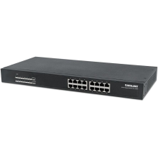 Intellinet 560993 hálózati kapcsoló Beállítást nem igénylő (unmanaged) L2 Gigabit Ethernet (10/100/1000) Ethernet-áramellátás (PoE) támogatása 1U Fekete (560993) hub és switch