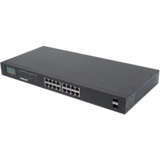 Intellinet 561259 hálózati kapcsoló Beállítást nem igénylő (unmanaged) Gigabit Ethernet (10/100/1000) Ethernet-áramellátás (PoE) támogatása Fekete (561259) hub és switch
