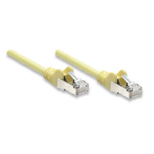 Intellinet patch kábel RJ45, Cat6 UTP, 5m, sárga, 100% réz kábel és adapter