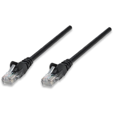 Intellinet UTP patch kábel CAT5e 10m fekete (345378) (345378) kábel és adapter