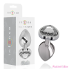INTENSE ANAL TOYS INTENSE - FÉM ALUMÍNIUM ANÁLIS DUGÓ SZÍV FEHÉR MÉRET S
