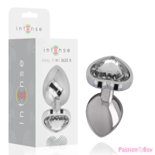 INTENSE ANAL TOYS INTENSE - FÉM ALUMÍNIUM ANÁLIS DUGÓ SZÍV FEHÉR MÉRET S anál