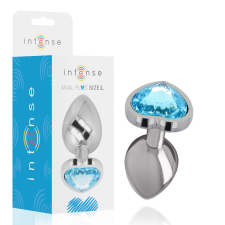 INTENSE ANAL TOYS INTENSE - FÉM ALUMÍNIUM ANÁLIS DUGÓ SZÍV KÉK MÉRET L anál