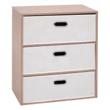 Intenso 3 fiókos komód - 50 cm - sonoma tölgy / fehér bútor