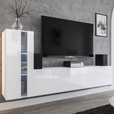 Intenso Concept-11 nappali faliszekrény sor - 200 cm (magasfényű fehér) bútor