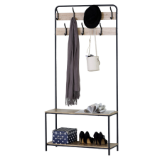 Intenso Home előszobai ruhafogas cipőtartó polcokkal 80 x 170cm sonoma tölgy bútor