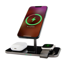 Intenso mb13 3in1 magnetic wireless charger black 7410810 kábel és adapter