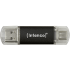 Intenso Twist Line Pendrive, USB 3.2, Usb-A / USB Type-C, fekete, 128 GB (3539491)