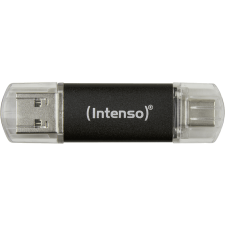 Intenso Twist Line Pendrive, USB 3.2, Usb-A / USB Type-C, fekete, 128 GB (3539491) pendrive