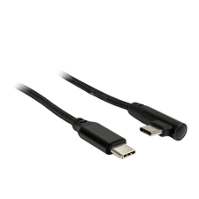 Inter-Tech 88885581 USB kábel 1 M USB C Fekete kábel és adapter