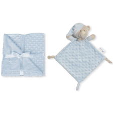 INTERBABY Puha takaró buborékok + Szundikendő, 80 × 110, kék babaágynemű, babapléd