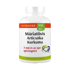 Interherb Kft. Interherb XXL Máriatövis,  Articsóka, Kurkuma tabletta 90x vitamin és táplálékkiegészítő