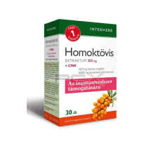 Interherb napi 1 homoktövis extraktum 300mg kapszula+cink 30db vitamin és táplálékkiegészítő