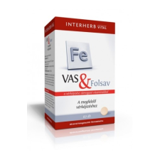 Interherb Vas + Folsav tabletta 60 db vitamin és táplálékkiegészítő