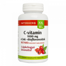 Interherb XXL C- vitamin 1000 mg + Cink + Bioflavonoidok tabletta 90 db vitamin és táplálékkiegészítő
