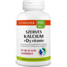  INTERHERB XXL SZERVES KALCIUM+D3-VITAMIN TABLETTA  90X vitamin és táplálékkiegészítő