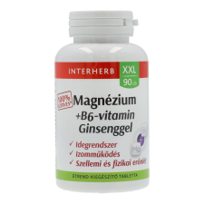  INTERHERB XXL SZERVES MG+B6+GINSENG TBL. vitamin és táplálékkiegészítő