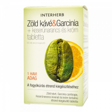 Interherb zöld kávé + garcinia tabletta 60 db vitamin és táplálékkiegészítő