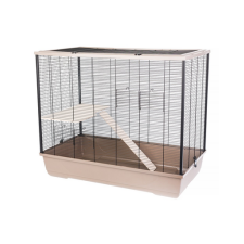 ,InterZoo, INTERZOO Freddie + Wood eko Rágcsáló ketrec 100 cm mokka ketrec, szállítóbox rágcsálóknak