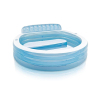Intex 57190 Swim Center Family Lounge Pool háttámlás családi kerti pancsoló medence üléssel 224 x 216 x 76 cm 590 liter